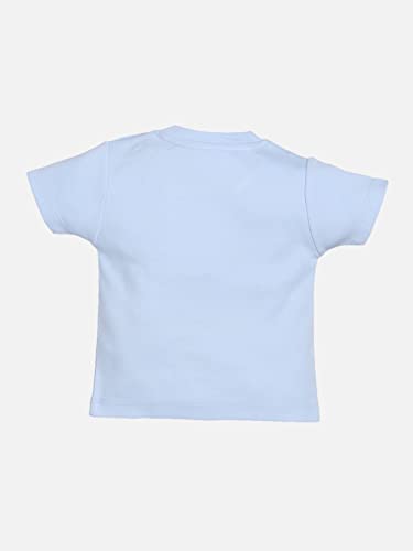 Image of BABY GO 100% Pure Cotton Kids T-Shirt &Shorts for Baby Boys (3-6 Months, SKY)