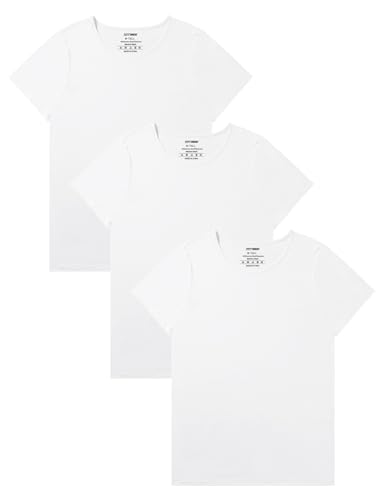 Image of Idtswch Mens Tall Undershirt Crew Neck Soft T-Shirts Lightweight & Breathable(1 Pack & 3 Pack)