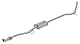 HELLA 8LB 366 020-651 Vorschalldämpfer - Easy2Fit® Kit - vorne - dreiteilig - Set mit Anbauteilen