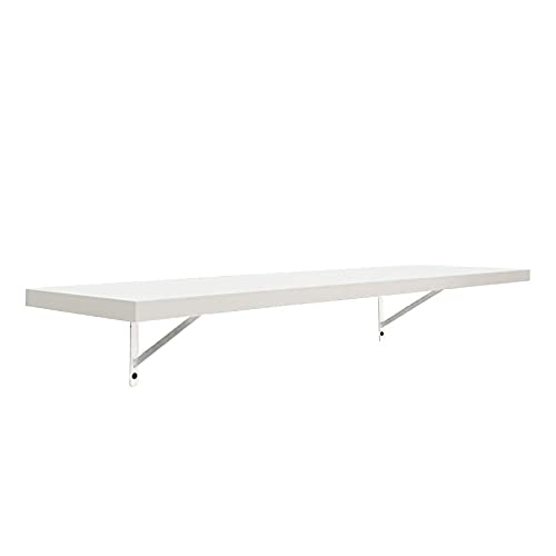 Prateleira 90 x 20cm Branco Espessura 25mm Mão Francesa