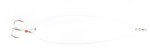 Nichols Lures Ben Parker Magnum Flutter Spoon, 3.5 oz/8", Pearl