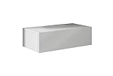 MB Muebles Bonitos | Pack de 2 Mesitas de Noche | Ancho 46cm x Alto 15cm x Profundo 34cm | para Montaje en Pared | Modelo Europa | Modelo con Cajón | Material Brillo | Color Blanco