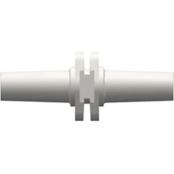 Luer Fitting, Union, White Nylon, Male Luer Slip: 25/Pk