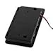 Aexit Plastic 6 Household Batteries x 1.5V AA Battery Holder Storage Shell Wire Lead 9V 115x65x20mm Black