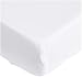 Amazon Basics FTD, Sábanas Ajustables, 90 x 200 x 30 cm, Blanco Brillante