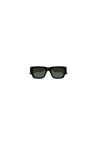 Image of Gucci GG1668S 003 Sunglasses Men's Black /Red /Green Rectangle Shape 52mm