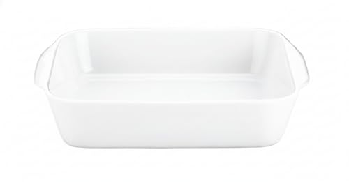 Pillivuyt Porcelain Medium 3-1/2-Cup, 6-3/4-Inch Square Baker