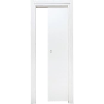 Porta Scorrevole Interno Muro Bianco Liscio 210 x 70