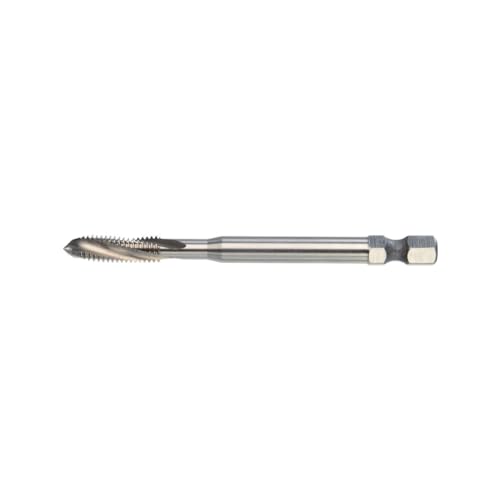 Image of VÖLKEL HexDrive Machine Tap (Hex Socket) 1/4 Inch Bit | HSS-E I M6 x 1.0 | DIN371 | Form C / 15°RSP| Metric Thread, Blind Hole, Tap Cutter