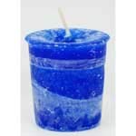 AzureGreen CVHGOO Good Health Herbal Votive Candle in Blue