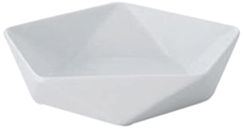 DelicaWare Apollo White 6.3 inches (16 cm) Shallow Ball [6.7 x 6.3 x 1.6 inches (17 x 16 x 4 cm)] [Western Tableware, Restaurant, Hotel, Cafe,