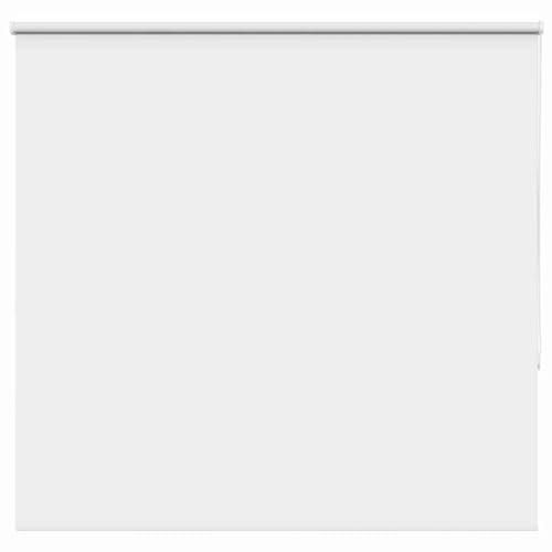 Estor opaco blanco 145 x 150 cm de poliéster con conector de cadena, estor con sujeción para ventanas sin necesidad de taladrar, estor con protección visual interior, montaje con tornillos o soportes