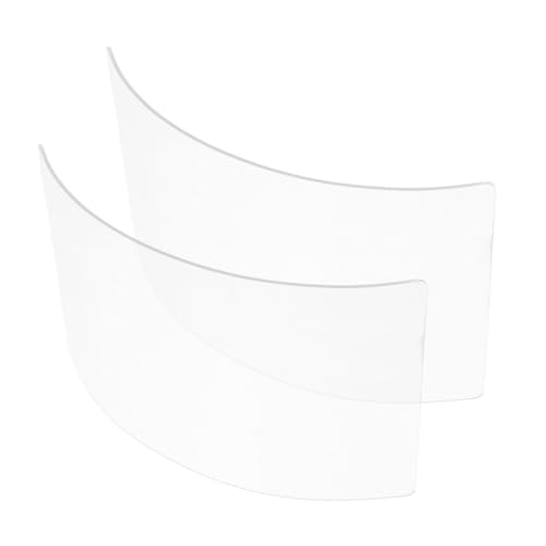 FUTUREORYY 2pcs Sandblasting Mask Lens Attachment Transparent Protective Glass for Sandblast Hood Grinding Cutting Work Hard Hat Accessories