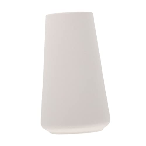 Yardenfun 1pieza Jarrón De Cerámica Blanco Mate Florero Decorativo De Diseño Simple para Adornos De Hogar para Oficinas y Salones Contenedor Artístico para Flores Secas y Naturales