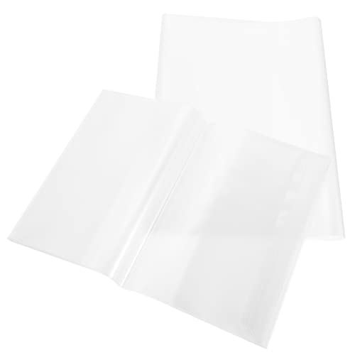 ULTECHNOVO 80 Pçs A5 Capa De Livro De Contas Transparente Livro De Exercícios Alunos Pp