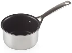 Le Creuset 3-Ply Stainless Steel Non-Stick Milk Pan, 14 x 8.5 cm, Silver
