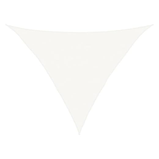 Higsose Toldo De Vela 5x5x6 m Blanco,HDPE,Toldos Exterior Terraza Impermeable Protección UV para Patio Jardín Balcón,Toldo Triangular De,Toldos Exterior Terraza,Permeable Al Viento Y Al Agua