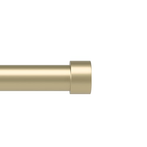 Umbra Cappa Curtain Rod Includes 2 Matching Finials Brackets & Hardware 66 to 120-Inches Gold