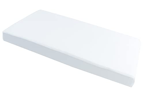 Medi Partners Lenzuola Lettino Neonato 60x120-100% Cotone Lenzuolo con Angoli Culla Coprimaterasso fitted Materassino Sheet Letto Bambino Lenzuolino (Bianco)