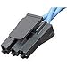 0444411002 Conn Housing RCP 2 POS 7.49mm Crimp ST Cable Mount Sabre Bag, (100 Items)
