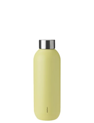 Stelton Botella térmica Keep Cool – Botella térmica – Termo de doble pared – Diseño moderno – Taza térmica de diseño moderno para agua, bebidas calientes y frías, café y té – 0,6 l Laevis