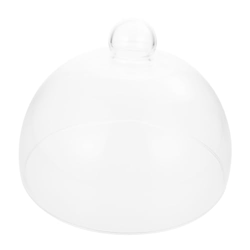 COLLBATH Práctica para Tartas de Vidrio Transparente Campana Protectora para Alimentos sin Diseño Elegante y Resistente para Repostería y Exhibición de Pasteles