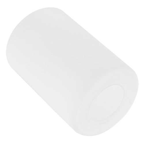 POPETPOP Pantalla Cilíndrica de Vidrio para Lámparas Colgantes E27, Pantalla de Repuesto white Lechosa Diámetro 100 MM y Altura 130 MM, Apta para Decoración de Salones y Recibidores