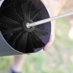 20 Feet Dryer Vent Cleaner Kit - Flexible Lint Brush with 4" and 6" Brush Heads Fireplace Chimney Brushes Chimney Sweep Kit Cleaning Tools for Flue Fireplace Sewage Pipe Hood Pellet Stove