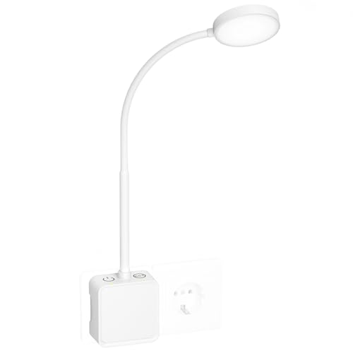 PRINCEWAY LED Wandleuchte Innen mit Stecker, Leselampe Wand...