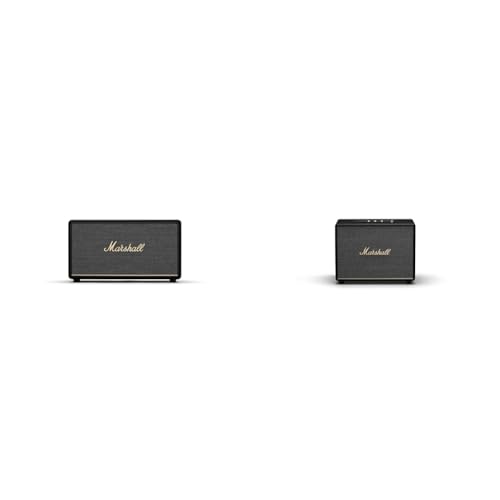 Marshall Stanmore III Bluetooth Wireless Speaker,Black & Woburn III Bluetooth Wireless Speaker,Black