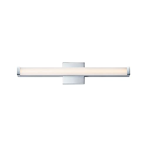 Image of Maxim Lighting Spec Bath Vanity Light | Polished Chrome Aluminum Finish | Contemporary Indoor Light Fixture | Ideal for Bathrooms & Powder Rooms | Dimmable | Home Decor Light Fixture | 52002PC
