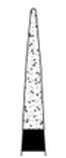 Osung 160TC-11EF Dental Diamond Burs, Taper Conical Shape, Extra Fine Grit Multi-Use, (Pack of 5)