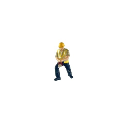 Figuras de obreros de construcción 1:64 set 4 piezas miniatura 3