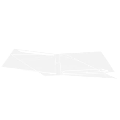 Housoutil Modern Acrylic Bookshelf Cookbook Holder Stand Recipe Holder for Kitchen