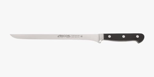 Arcos Couteau à Jambon Professionnel - Lame Forgée NITRUM 250 mm - Manche POM Résistant - Pour Découpes Précises - Série Classique