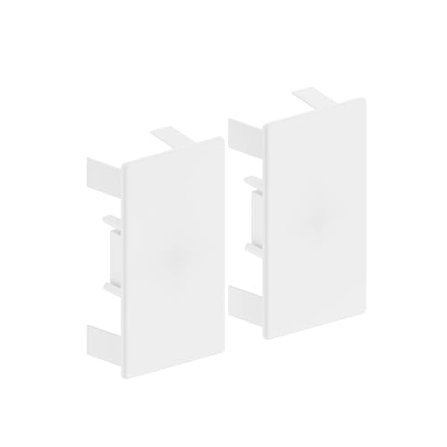 Habengut | Tapas para el Montaje del Canal de Cables 60 x 110 mm, Color Blanco
