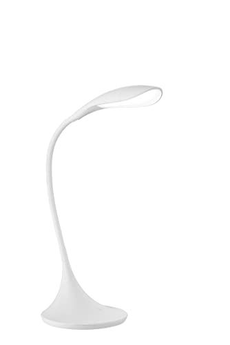 Fischer & Honsel | Tischleuchte, Nil | weiß| B: 17,00 cm, H: 37,50 cm,| Ausladung Wand: 40,00 cm| mit Sensorschalter in 3 Stufen dimmbar| 1x LED 4,5W 3000 K| 500 lm| EEG: F | 50526