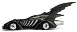 Jada Toys DC Comics Batman Forever Batmobile & Batman Figure 1:24 Die - Cast Vehicle with Figure Matte Black