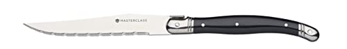 MasterClass Steak Knive Set of 6, Stainless Steel, 1.2 x 1.6 x 23 cm ( 0.5 x 0.6 x 9"), Silver