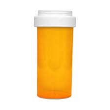 Pill Bottle Amber-Reversible Cap- Prescription Vials-RX Medicine Container-Full Cases… (30 Dram/210 Units)