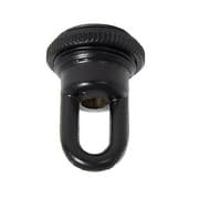 Image of B&P Lamp Solid Cast Brass Screw Collar Loop for 1-1 /16 Inch Center Hole Canopies, 1 /4IP, Unfinished Brass