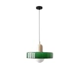 Match Any Home Style: Mid century pendant light retro green glass hanging is perfect for farmhouse and home living room bedroom study room dining room hallway & other indoor Can be used as a perfect piece of art to light up your home.