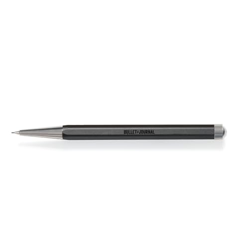 LEUCHTTURM1917 0.7mm Mechanical Pencil Drehgriffel No.2 Black BuJo | Clutch Lead Pencil, HB Graphite, Bullet Journal Edition, Twist Mechanism, Station