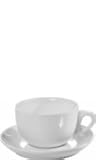 Espressotassen und Untertasse Tasse mit Unterteller weiß 12 teilig 6 x 95 ml