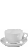 Horeca Products Espressotassen und Untertasse Tasse mit Unterteller weiß 12 teilig 6 x 95 ml Cover