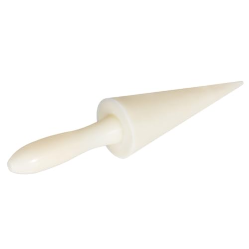 MALUGOGO Molde de cono de helado, herramienta para hornear, mango ergonómico, fácil de hacer tortillas para moldear conos crujientes y postres caseros de helado