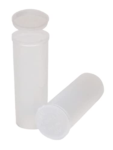 315 Pack Empty Pill Bottles with Pop Top Caps, Medicine Containers, Prescription Vials with Lids, Pop Top Bottles, Flip Top Caps, Empty Vials, Pill Organizer.(13 Dram, Clear)