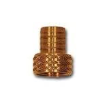 MID-AMERICA FITTINGS 29FGH-1012 Short Shank Swivel Adapter with Knurled Nut, 5/8 in Garden Hose Barbed x 3/4 in FGH (2 Pack)