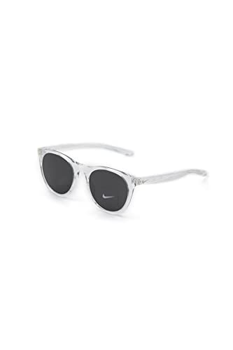 Nike EV1118-910 Horizon Sunglasses Clear Frame Color, Dark Grey Lens Tint