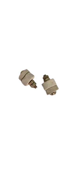 Ceramic Terminal Block, Dual Pole, Brass Plated Connectors, White | Brass And Ceramic Heater Pin Connector |1 PAIR (2)-image-40